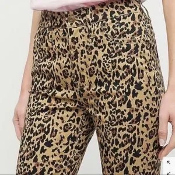 J. Crew - High Rise Kickout Crop - Leopard - Picture 3 of 9